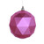  Vickerman 8 inch  Mauve Geometric Ball Ornament Featuring a Matte Finish. 