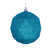  Vickerman 8 inch  Teal Glitter Geometric Ball Ornament 