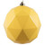  Vickerman 8 inch  Yellow Shiny Geometric Ball Ornament 