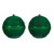  Vickerman 6 inch  Green & Red Glitter Ornament Assortment. 2 plaid, and 2 horizontal stripes. 