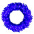  Vickerman 36 inch  Blue Artificial Pre-Lit Wreath with 100 Warm White LED Mini Lights, 320 PVC Tips 