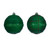  Vickerman 4 inch  Green & Red Glitter Ornament Assortment. 3 plaid and 3 horizontal glitter stripes. 