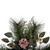  Vickerman Artificial Long Leaf Pine with Seeded Cedar, Eucalyptus Foliage, and Pinecones Candle Holder 