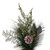  Vickerman Artificial Long Leaf Pine with Seeded Cedar, Eucalyptus Foliage, and Pinecones Crescent Swag. 