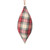  Vickerman Plaid Finial Christmas Ornament, 4/bag 