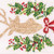  Vickerman Cream and Gold Deer with Red Merry Christmas Text Ribbon 