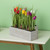  Vickerman Artificial Tulips in Plastic Planters Pots, Set of 6 