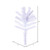 Vickerman 18" Flocked White Spray 
