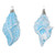  Vickerman 4" Conch Shell Glitter Ornament 4/Set 