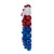  Vickerman Red/White/Blue Matte Shiny Glitter Wreath UV 