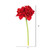 Vickerman 28 inch Artificial Single Red Velvet Amaryllis Stem, Set of 3