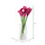 Vickerman Artificial 24 inch Purple Calla Lillies in Glass Vase