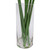 Vickerman Artificial 24 inch Purple Calla Lillies in Glass Vase