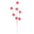 Vickerman Red/White Glitter Snowflake Artificial Christmas Spray Includes 6 sprays per pack