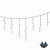 Vickerman 70 Pure White Wide Angle LED Icicle Light on Green Wire, 9 foot Christmas Single Mold light Strand