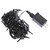 Vickerman 144 Warm White LED Cluster Light Set, 24 foot Christmas Light Set, Black Wire