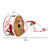 Vickerman 2.5 inch x 10 yd Red Trucks, Dogs, and Merry Christmas Text Ribbon