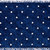 Vickerman 2.5 inch x 10 yd Navy with Silver dots Ribbon