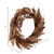 Vickerman Artificial 20 inch Brown Ivory Corn Wreath Features brown grass accents and a circular grapevine base