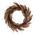 Vickerman Artificial 20 inch Brown Ivory Corn Wreath Features brown grass accents and a circular grapevine base
