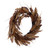 Vickerman Artificial 20 inch Brown Ivory Corn Wreath Features brown grass accents and a circular grapevine base