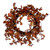 Vickerman Artificial 22 inch Orange Fall Leaves and Berries Wreath Features mini orange berry accents and a circular grapevine base