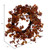 Vickerman Artificial 22 inch Orange Fall Leaves and Berries Wreath Features mini orange berry accents and a circular grapevine base