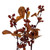 Vickerman Artificial 22 inch Orange Fall Leaves and Berries Wreath Features mini orange berry accents and a circular grapevine base