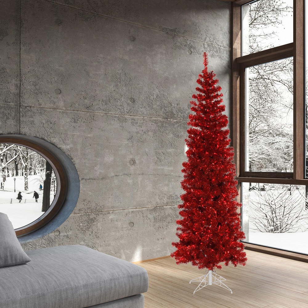 Red Pencil Tree Christmas Tree | All Seasons Artificial