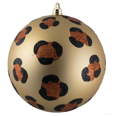 Glitter Leopard Ornament