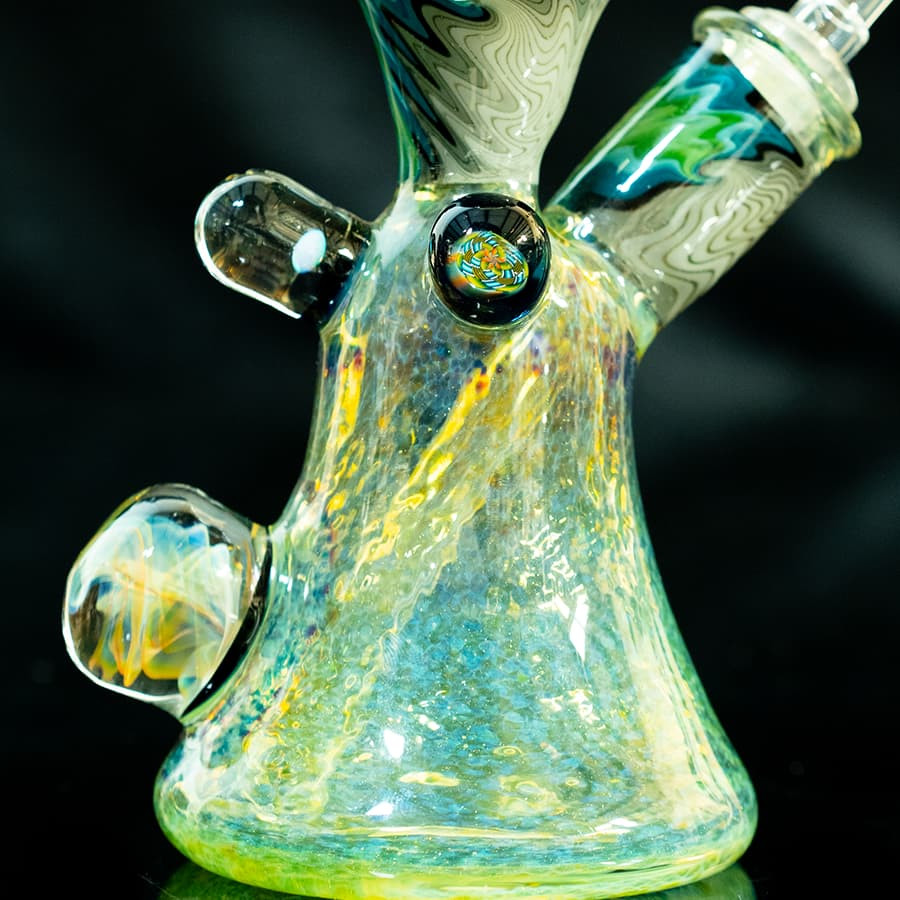 Wig Wag/Reversal Mini Dab Rig Ocean - Blaze1
