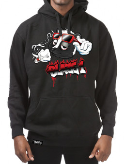 Black Sweatshirt w/Smoking Skunk