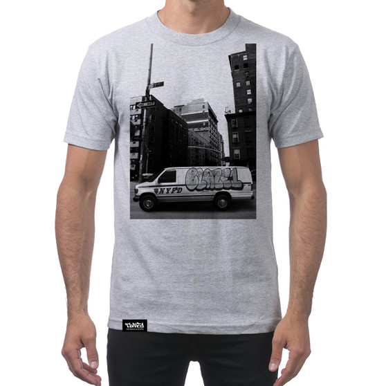 Grey T-Shirt w/ NYPD Blaze1 Van