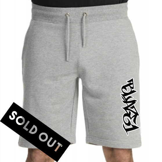 Grey Sweat Shorts w/ Black Blaze1