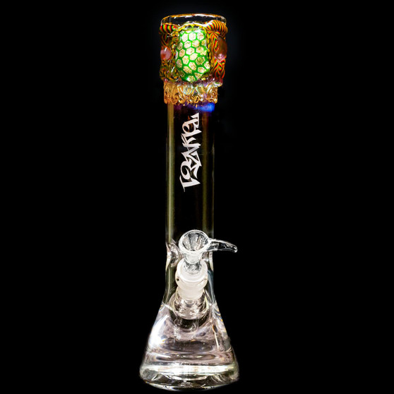 Beaker Bottom Fancy Top Bong Rasta