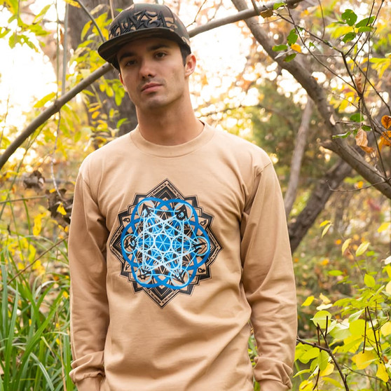 Khaki Longsleeve w/ Sacred Flow