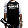 Black/White Raglan w/ Athletic Blaze1