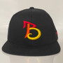 Black Snapback Hat w/ Sunfire Iconic "B" front
