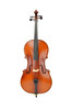 1/8 Solid European Spruce Beginner Cello – Flamed Veneered Back