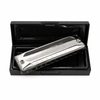 Easttop T002 10 Hole Diatonic Harmonica – Blues Harmonica with Stainless Steel Cover and Case