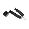 Black 3-in-1 guitar string winder cutter and bridge pin puller