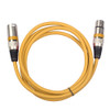 Yellow balanced XLR male-to-female microphone cable