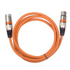 Orange balanced XLR male-to-female microphone cable