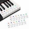 Removable Piano Keyboard Note Stickers – 2 Sets