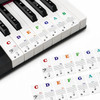 Removable Piano Keyboard Note Stickers – 2 Sets