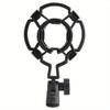 Black universal condenser microphone shock mount