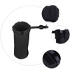 Black drumstick tube holder with mounting clamp