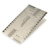 Stainless steel guitar string action measurement gauge