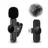 USB-C Wireless Lavalier Microphone with Windshield – Single Mic