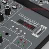 4-Channel Bluetooth USB Audio Mixer with 48V Phantom Power – Light Grey
